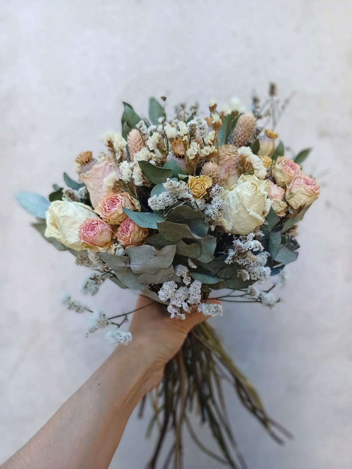 Ramos de novia de rosas secas - Imagen 4